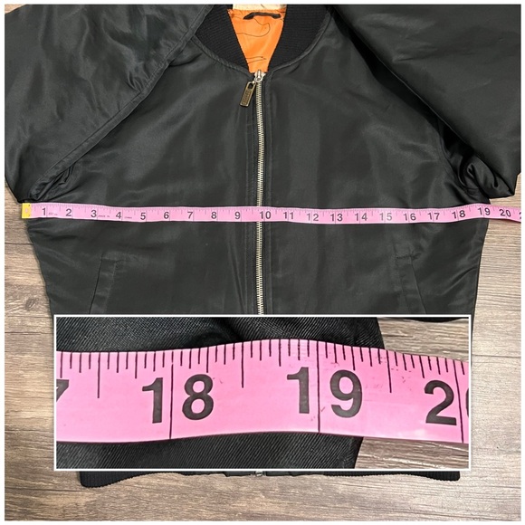 Vintage Atticus Women’s Bomber Jacket Rare Size Medium Black Y2K Blink 182 - Picture 6 of 8